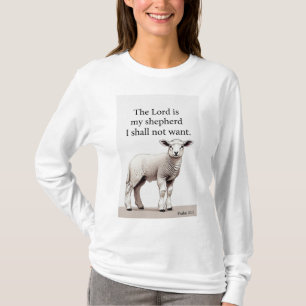 Psalm 23:1 Christian Women's Long Sleeve Tee Shirt