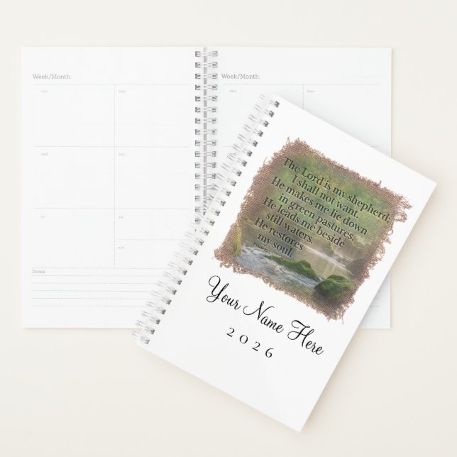 PSALM 23:1 - Personalized Day Planner (Display)