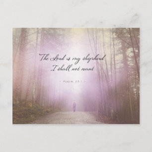 Psalm 23:1 - The Lord is my shepherd Postcard