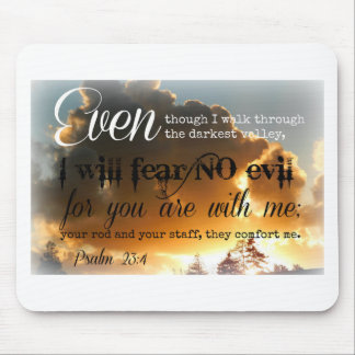 Psalm 23:3 Golden Sky Mouse Mat