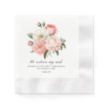 Psalm 23:3 He Restores my Soul Flowers