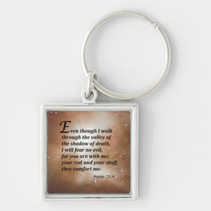 Psalm 23:4 key ring