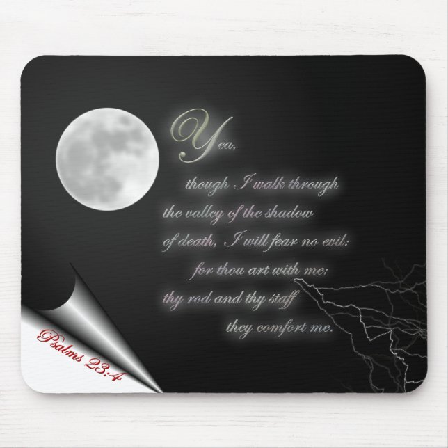 Psalm 23:4 mouse mat (Front)