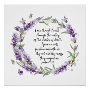 Psalm 23: 4 poster