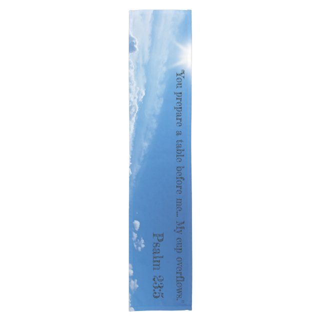 Psalm 23:5 Table Runner (Front)