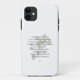 Psalm 23 Art - The Lord is My Shepherd Floral iPhone 11 Case