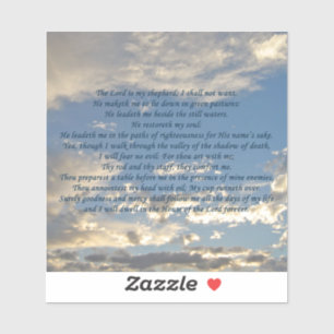 Psalm 23 Beautiful Bible Verse Christian Blue Sky