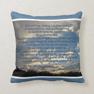 Psalm 23 Beautiful Bible Verse Christian Cushion