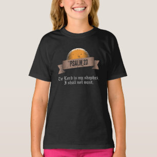 Psalm 23 Bible Quote T-Shirt