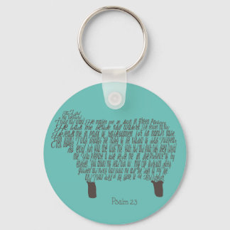 Psalm 23 Bible Verse Key Ring