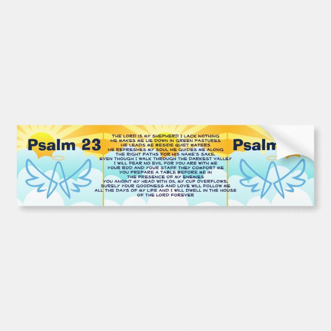 Psalm 23 bumper sticker (Front)