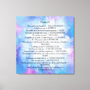 Psalm 23 canvas print