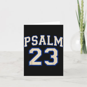 Psalm 23 Christian Faith Ivory And Blue Varisty Le Card