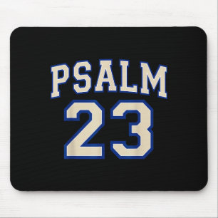 Psalm 23 Christian Faith Ivory And Blue Varisty Le Mouse Mat
