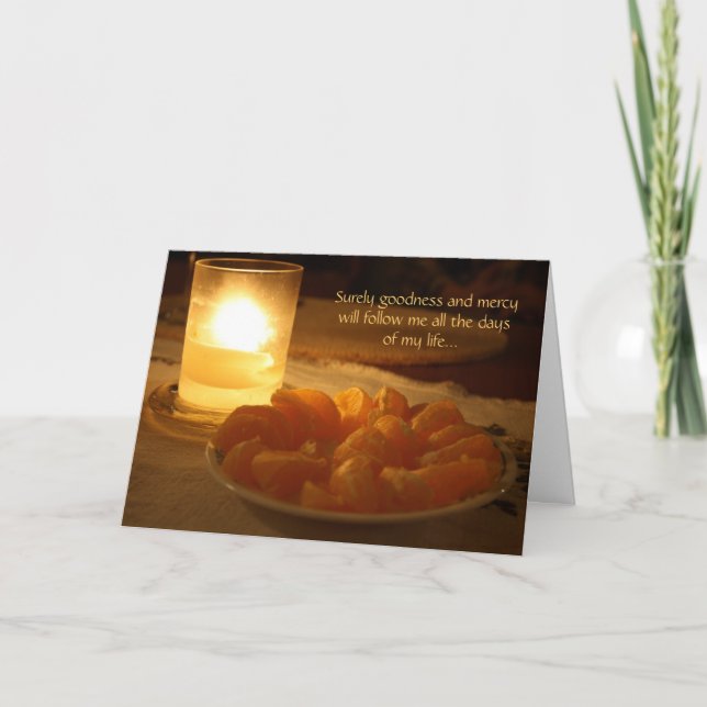 Psalm 23 Christian New Year Card (Front)