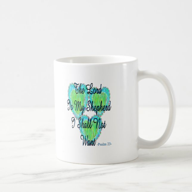 Psalm 23 hearts coffee mug (Right)