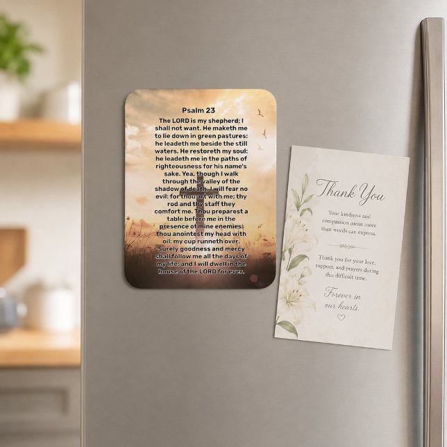 Psalm 23 Illuminated Cross  Magnet (Creator Uploaded)