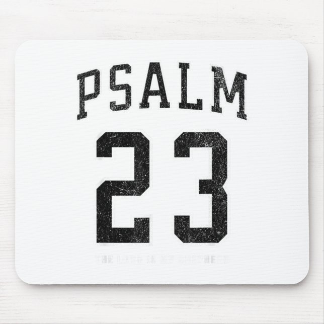 Psalm 23 Jersey  Mouse Mat (Front)