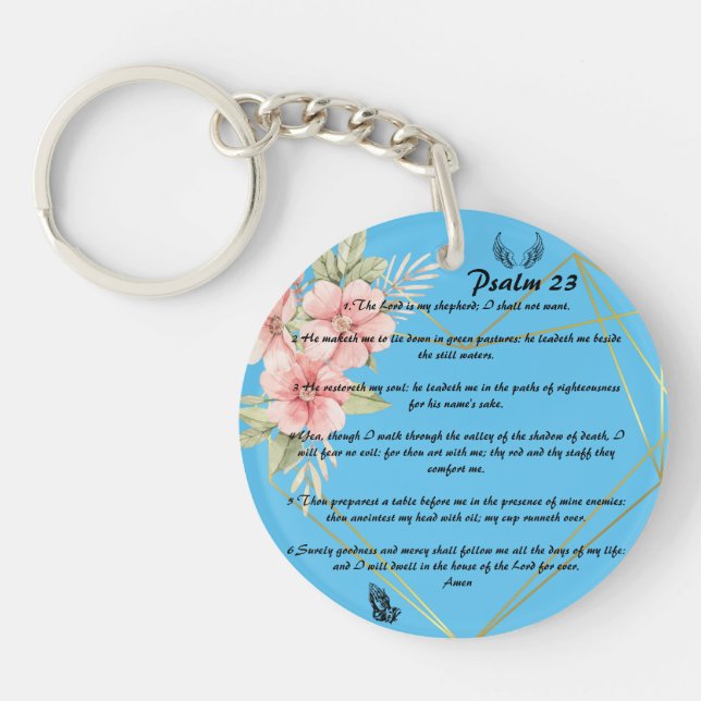 Psalm 23  key ring (Front)