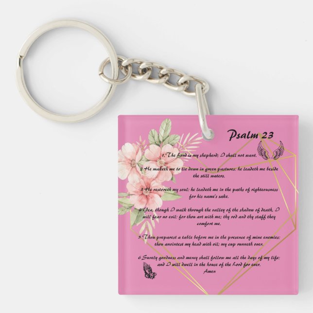 Psalm 23    keychain (Front)