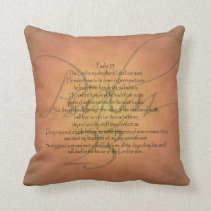 Psalm 23 KJV Christian Bible Verse Cushion