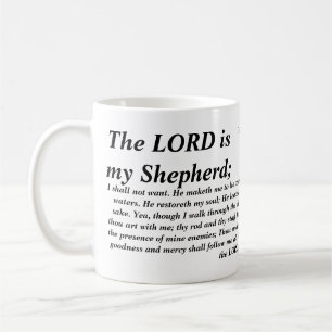 Psalm 23 - KJV- Mug