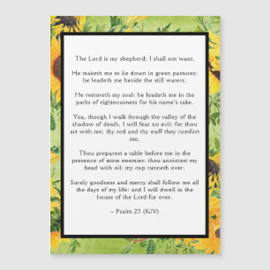 Psalm 23 Lord is My Shepherd Sunflowers