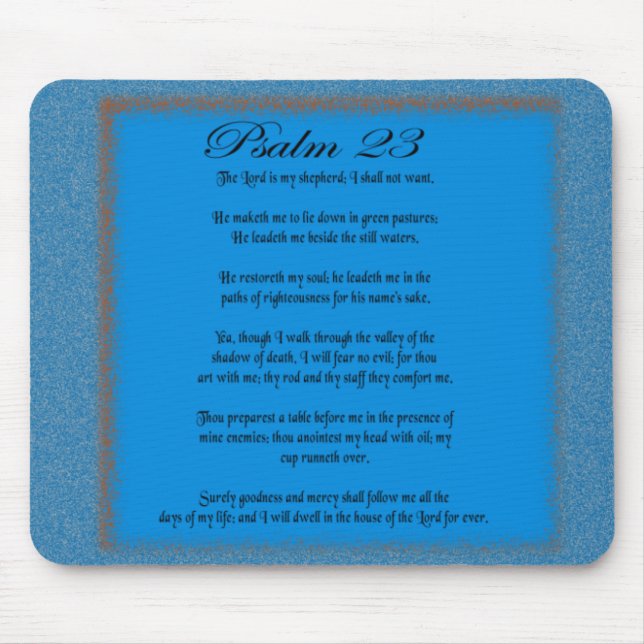 Psalm 23 mouse mat (Front)