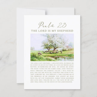 Psalm 23 NIV The Lord is My Shepherd Postcard