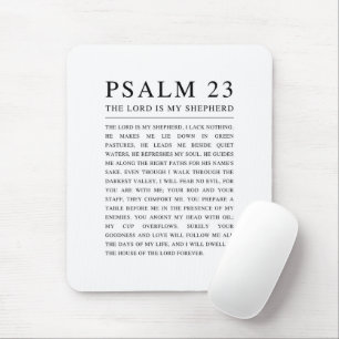 Psalm 23 NKJV Bible The Lord is My Shepherd Mouse Mat