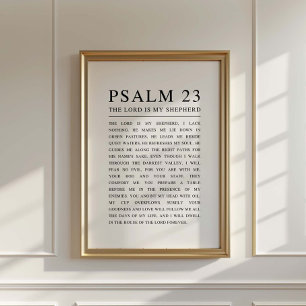 Psalm 23 NKJV Bible The Lord is My Shepherd Poster