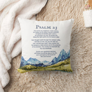 Psalm 23 NKJV The Lord is My Shepherd Cushion