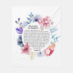 Psalm 23 NKJV The Lord is My Shepherd  Fleece Blanket