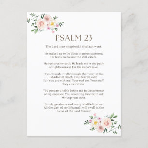 Psalm 23 NKJV The Lord is My Shepherd Postcard