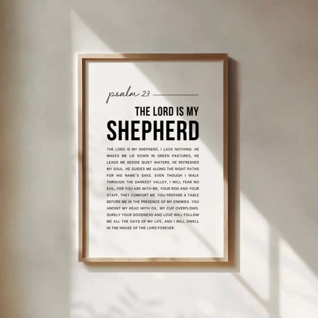 Psalm 23 NKJV The Lord is My Shepherd Poster (Creator Uploaded)