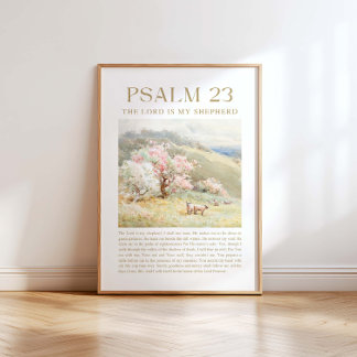 Psalm 23 NKJV The Lord is My Shepherd Poster