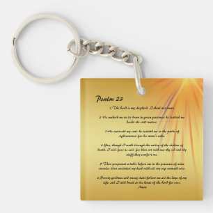 Psalm 23  personalised  keychain
