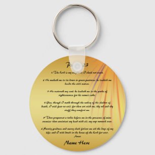 Psalm 23  personalised  keychain