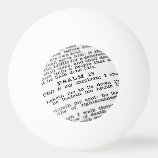 Psalm 23 ping pong ball (Front)