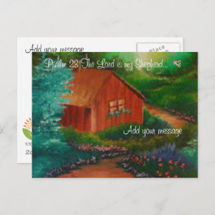Psalm 23 postcard