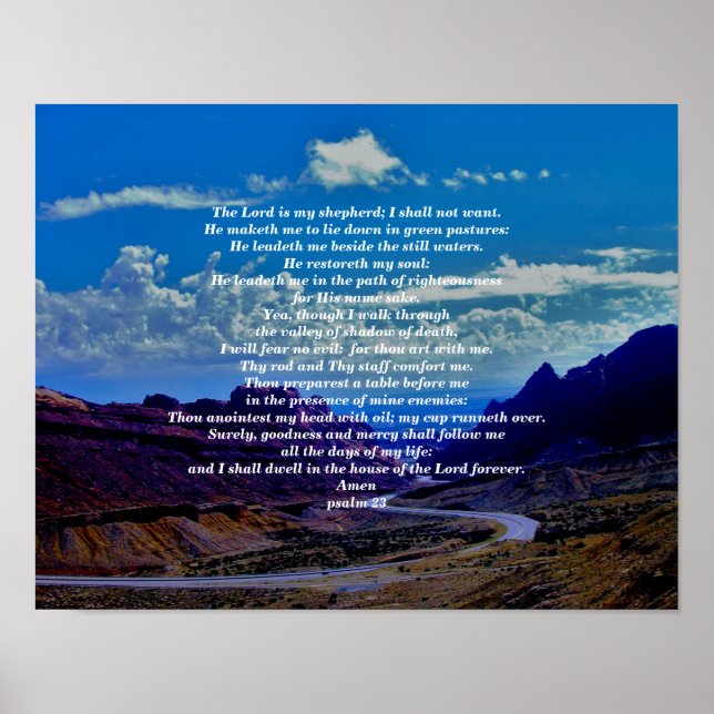 PSALM 23 POSTER (Front)