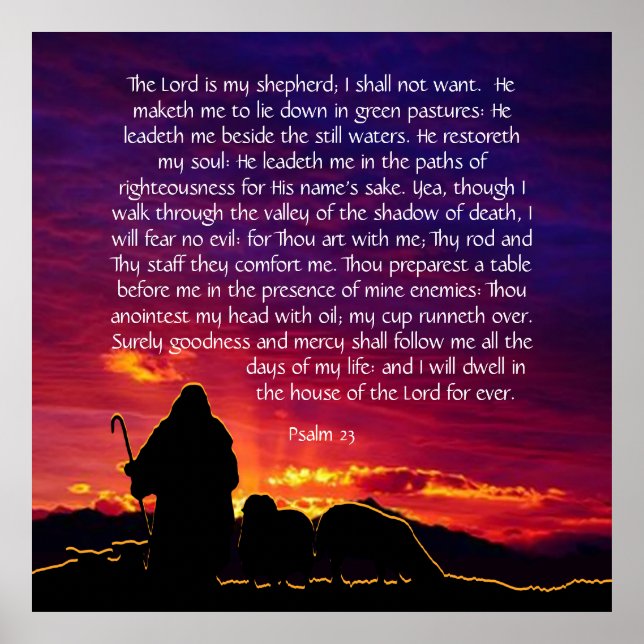 Psalm 23  poster (Front)
