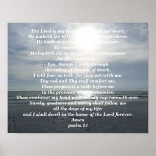 PSALM 23 POSTER
