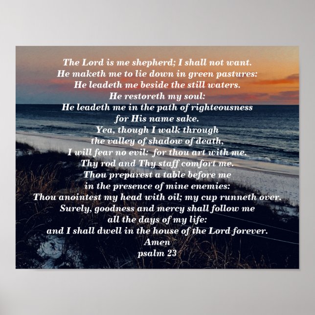 PSALM 23 POSTER (Front)