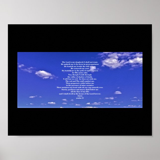 PSALM 23 POSTER (Front)