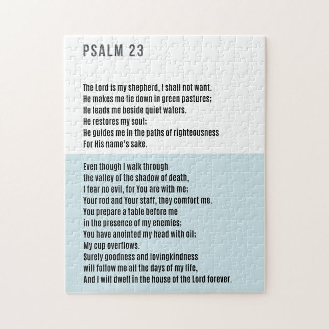 Psalm 23 Puzzle Modern (Vertical)