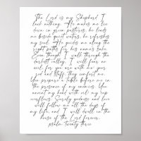 Psalm 23 Script Font