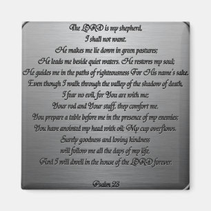 Psalm 23 - Steel Magnet