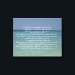 Psalm 23 The Lord is My Shepherd Beautiful Beach Canvas Print<br><div class="desc">Beautiful beach Christian canvas art with the 23rd psalm: The Lord is my shepherd. I shall not want. He maketh me to lie down in green pastures. He leadeth me beside the still waters. He restoreth my soul. This pretty bible verse makes a wonderful gift for a church or religious...</div>