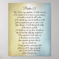 Psalm 23 The Lord is my Shepherd, Bible Verse